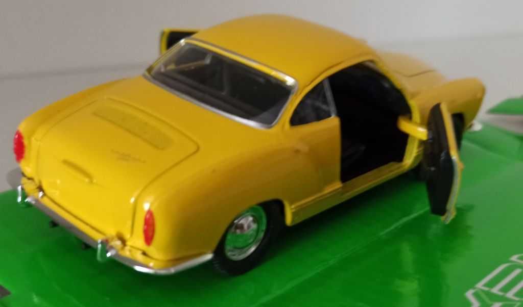 Macheta VW Karmann Ghia Type 14 1962 galben - Welly 1/36 Volkswagen