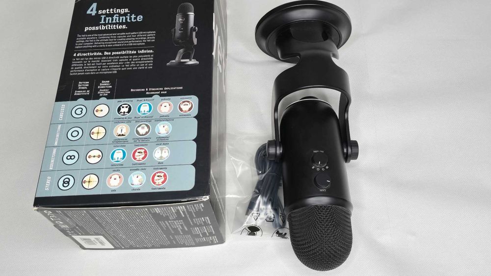 Microfon Profesional Blue Yeti USB - Blackout