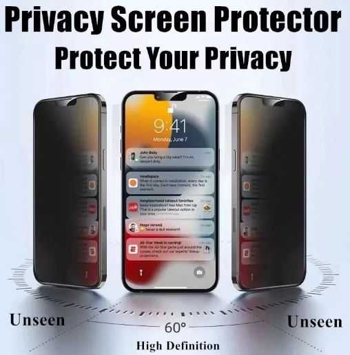 Folie sticla securizata PRIVACY iPhone 12 12 Pro -  calitate PREMIUM