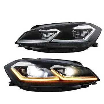 LED фарове VW Golf 7 GTI/GTD червена линия динамични Facelift 2013-17г