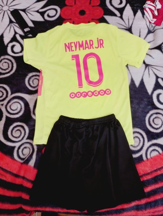 Echipament Fotbal Neymar Jr PSG Deplasare Marimea 176