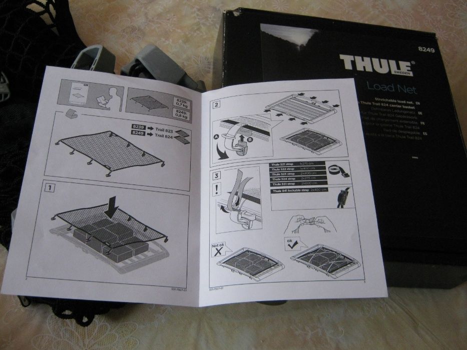 SUEDIA THULE LOAD NET 8249,PLASA incarcatura portbagaj Thule 824 sigil