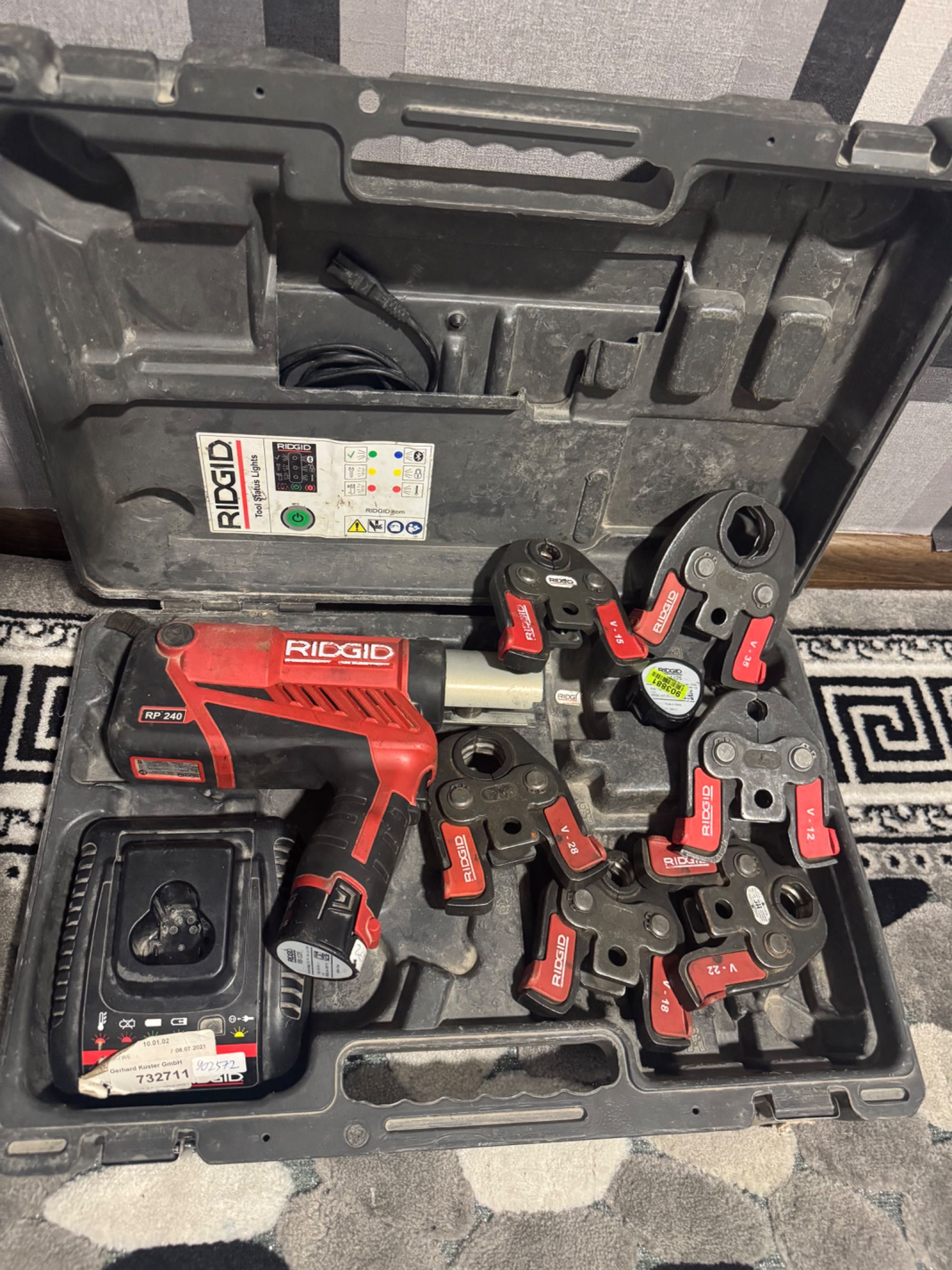 Преса Ridgid всички пристафки