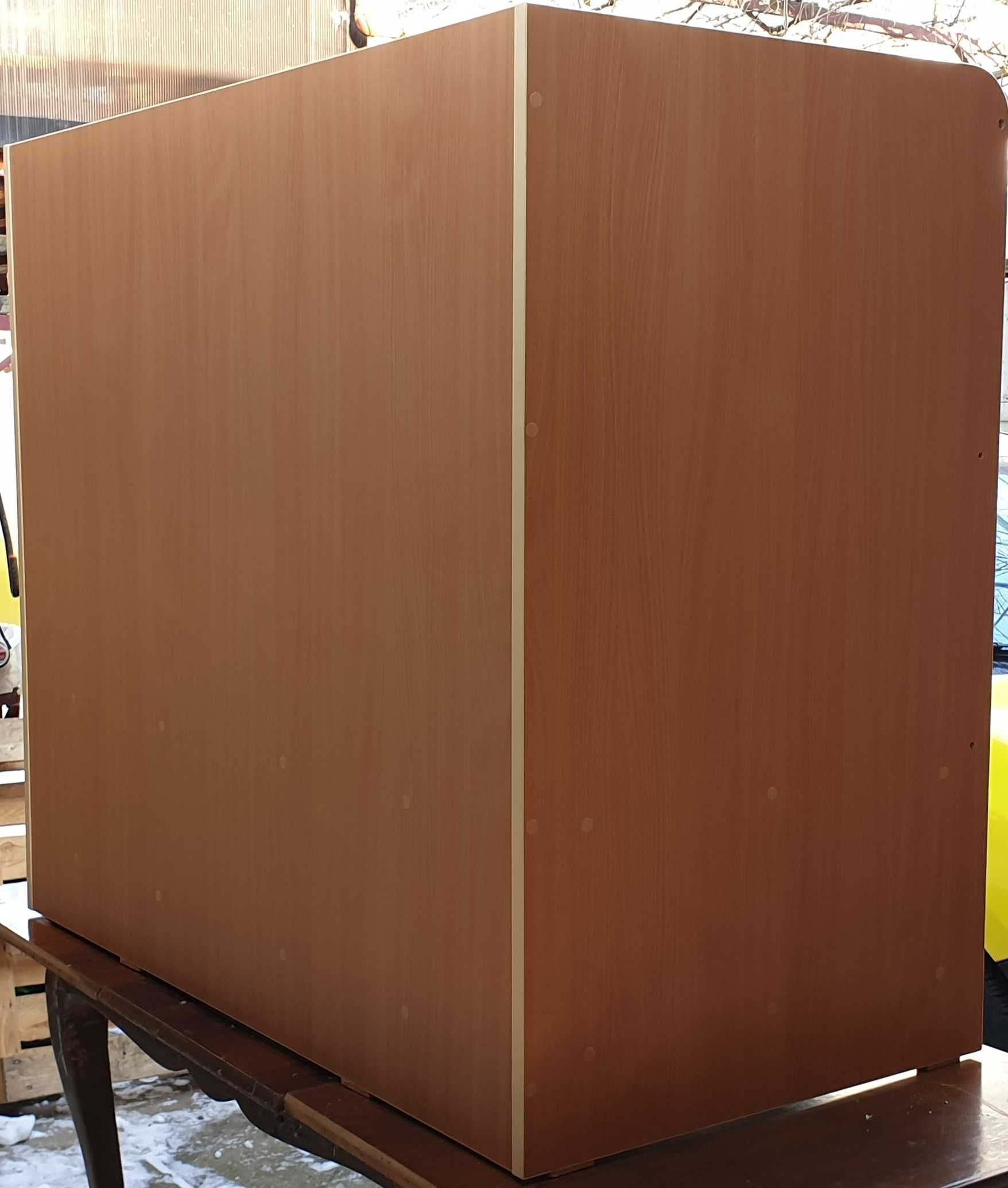 Patut bebe din lemn cu saltea 120x60 cm si sertare de depozitare