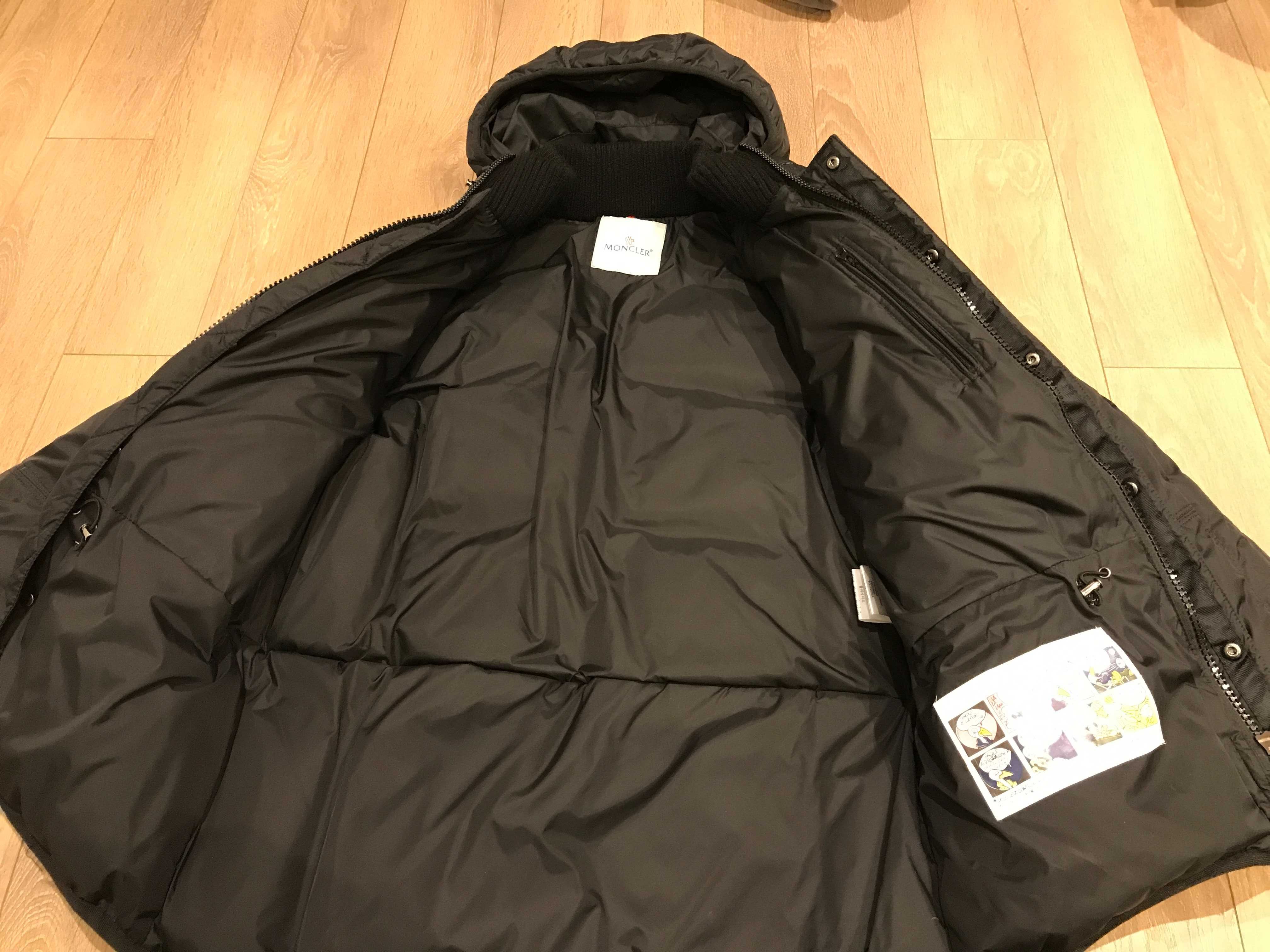 MONCLER, зимно яке, черно, Размер: М