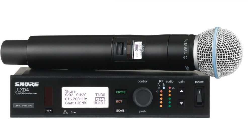 Безжичен микрофон SHURE ULXD24/B58 – нов