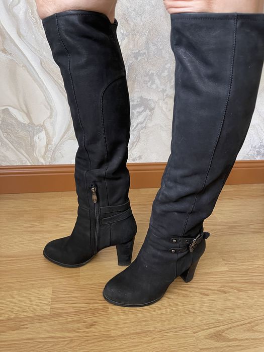 Сапоги женские зимние - нубук