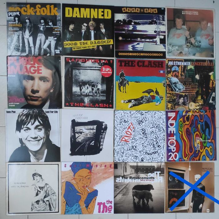 голяма колекция плочи с чуждестранни изпълнители рок, пънк, поп, джаз