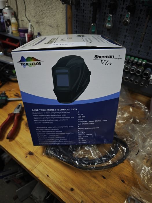 Маска за заваряване, Sherman V7a