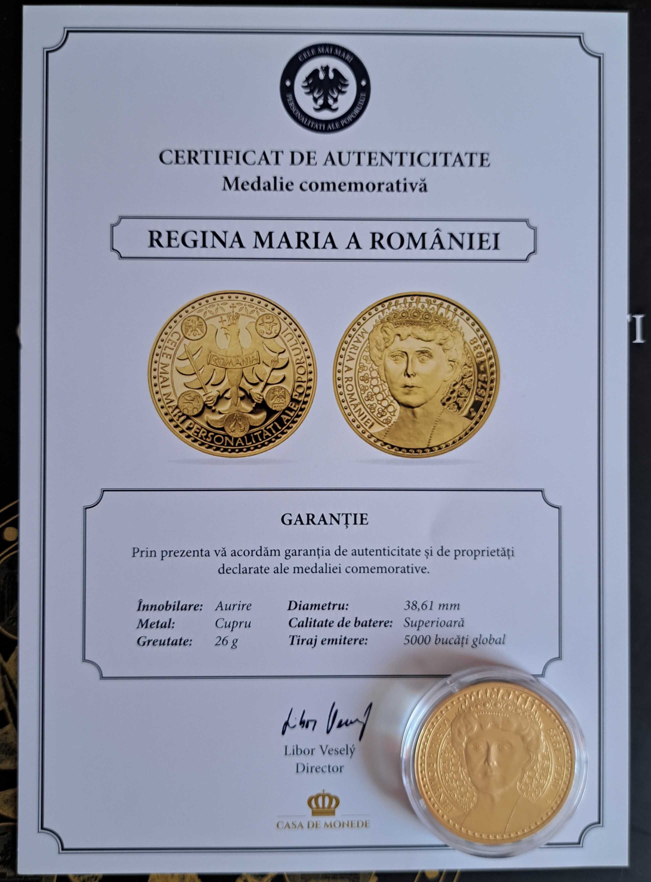Vand 6 Monede din aur 999/1000,  si 16 medalii comemorative