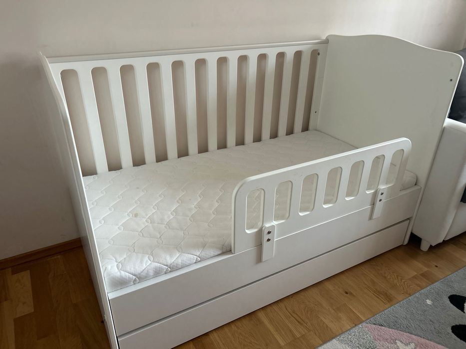 Детско легълце  MDF бяло марка  Meblik 70/140