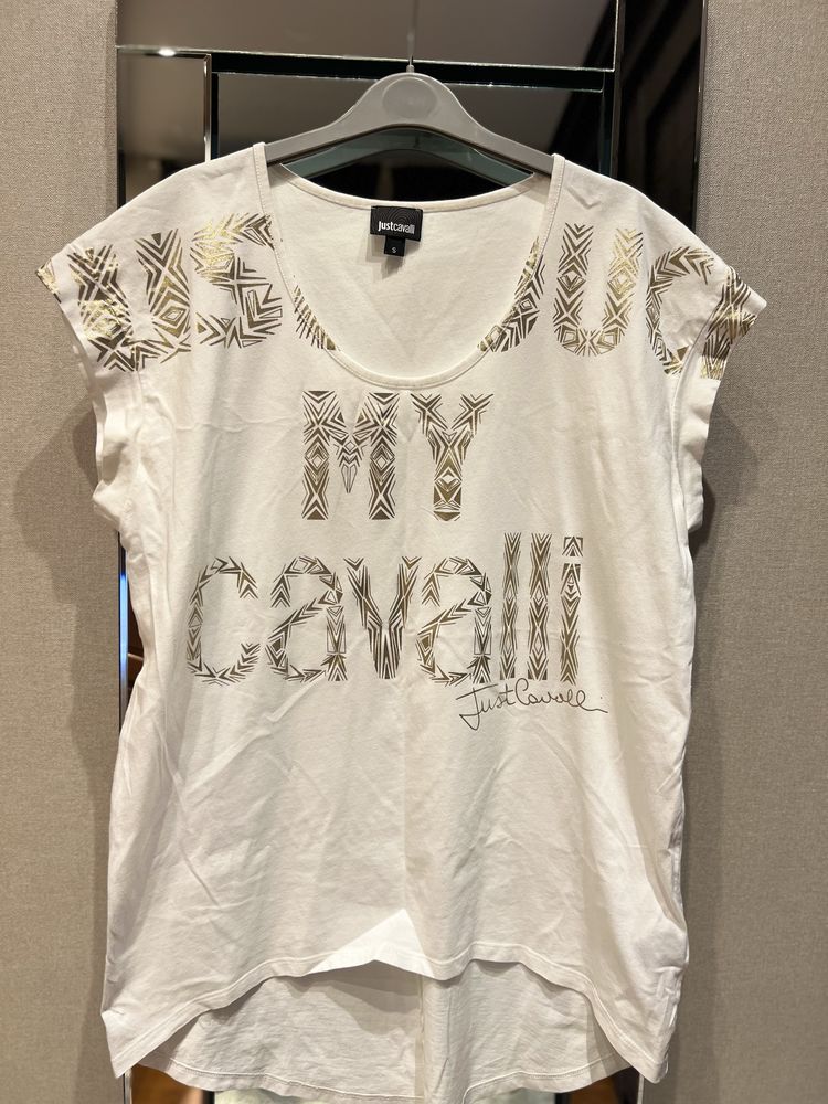 Tricou lung just cavalli impecabil