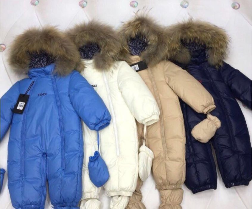 Зимний комбинезон Fendi-80 размер, на 9-12 месяцев
