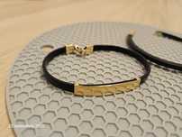 Bratara silicon aur 14K