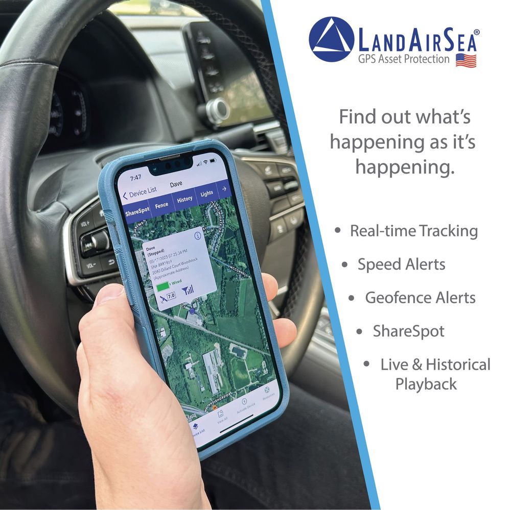 LandAirSea глобален GPS тракер без сим/реално време/абонамент