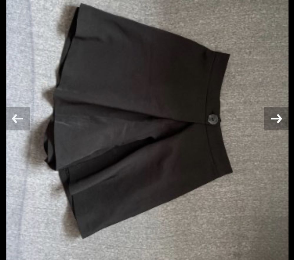 ZARA пола - панталон черна къса