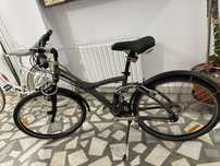 Bicicletă B’TWIN full suspension 21 viteze + antifurt