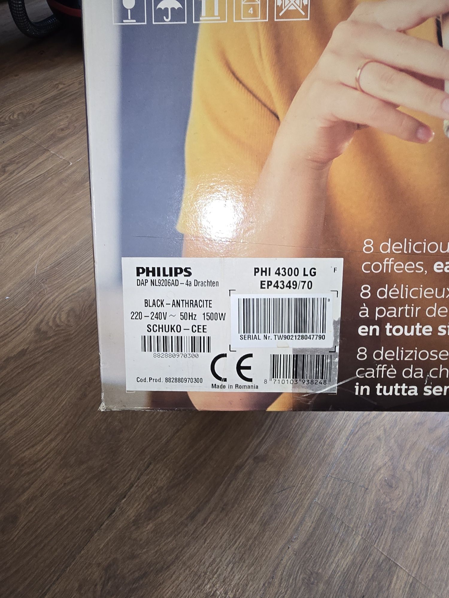Кафеавтомат Philips Espresso with LatteGo Series 4300