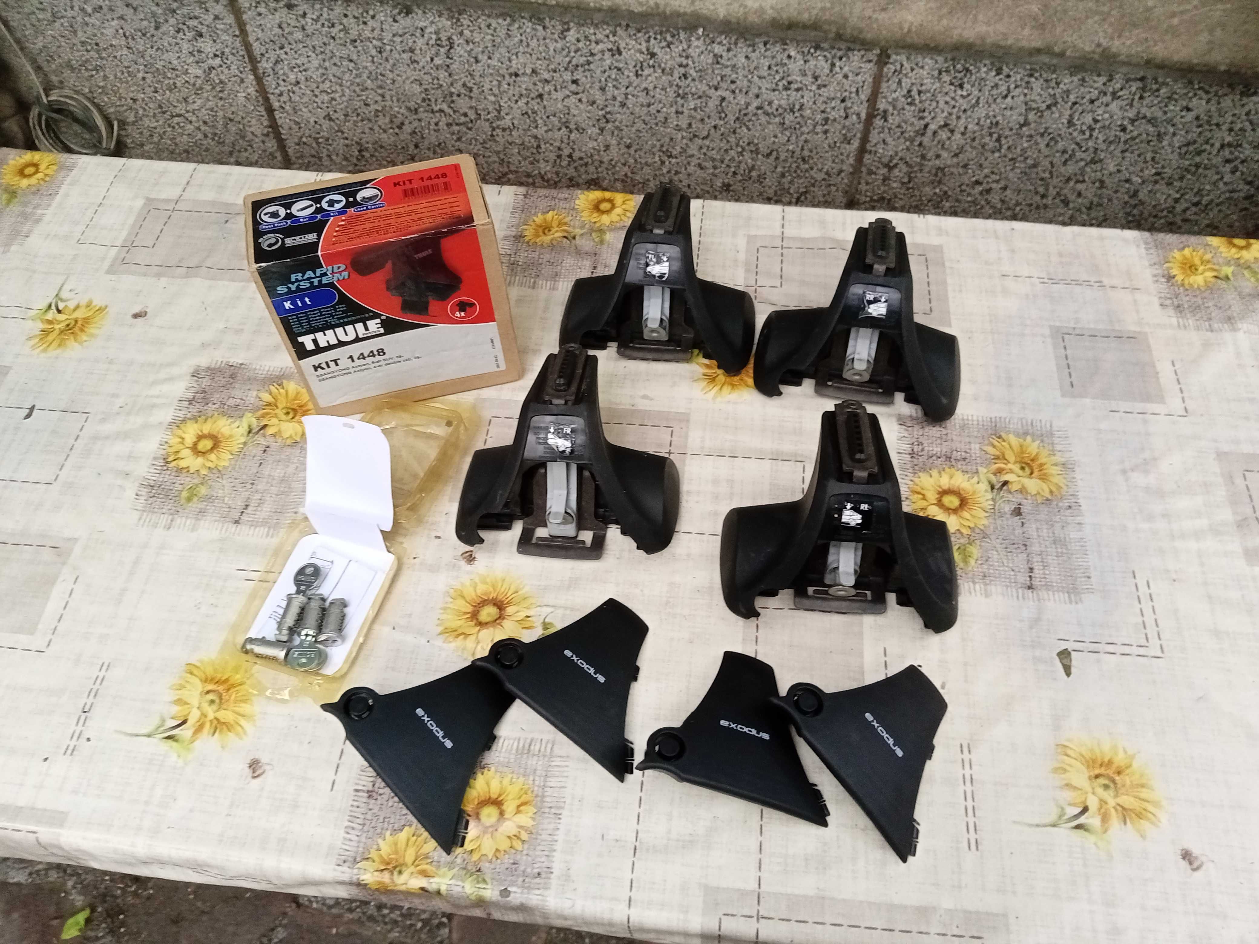 комплект НОВИ пети захвати за багажник THULE 1448 за Ssangyoung Actyon