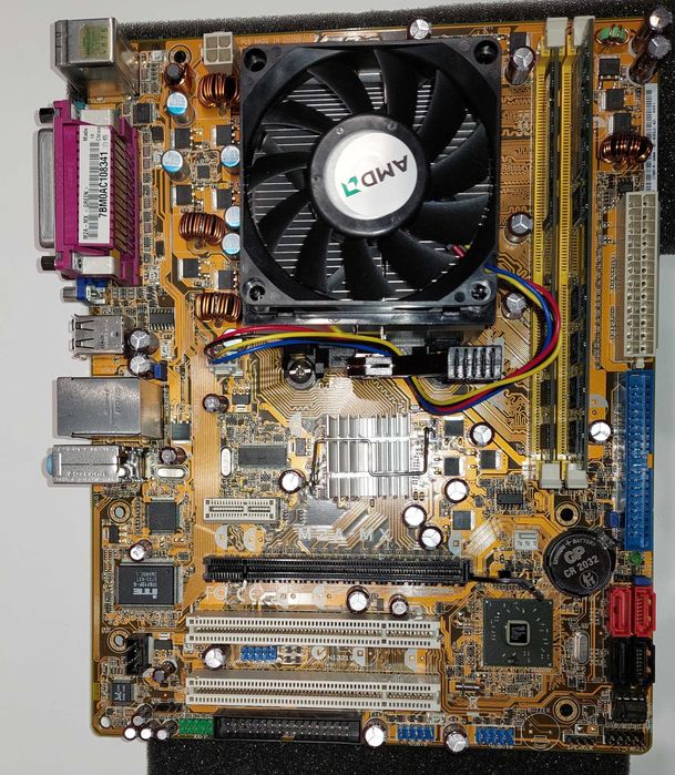 Kit ASUS M2A MX + AMD 4450e 2,3 ghz+ 2,5 GB RAM + SURSĂ 350W