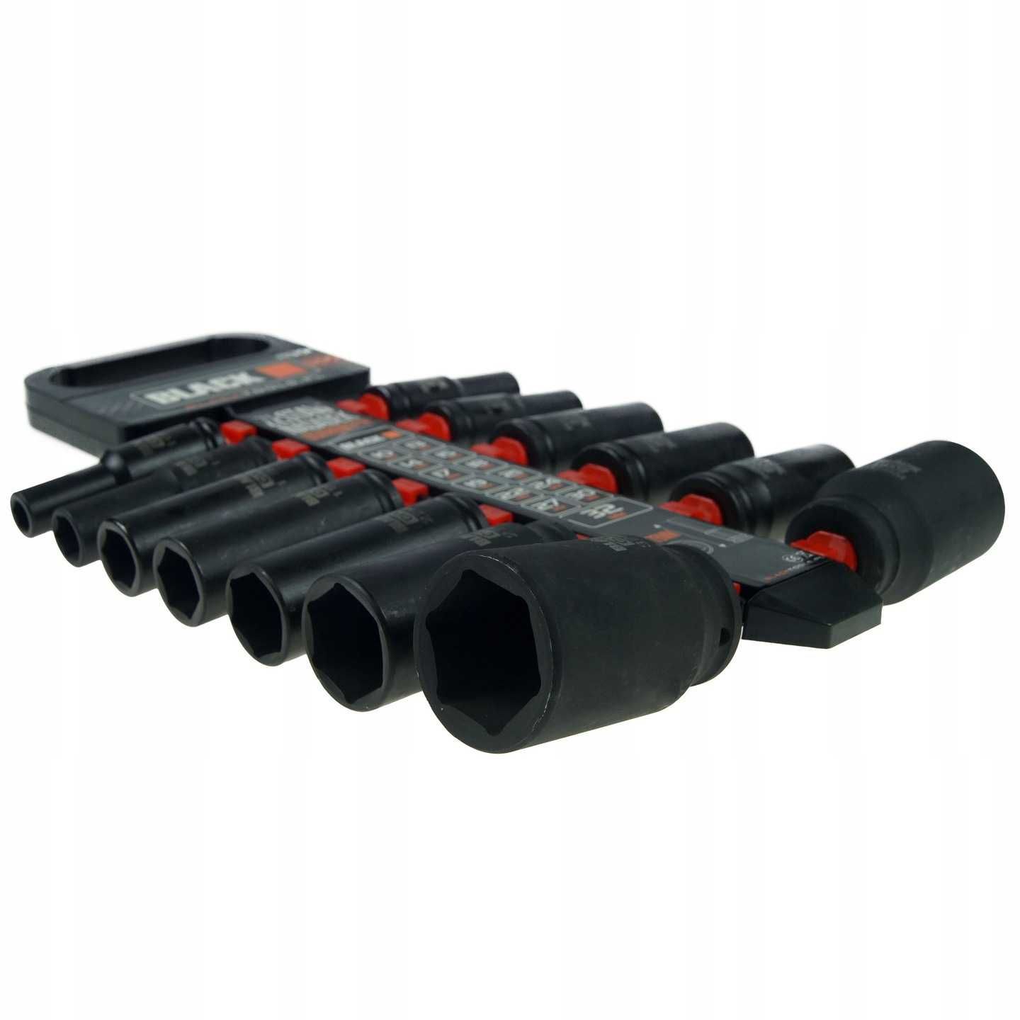 Set trusa chei tubulare impact lungi 13piese 10-32mm intarite pistol