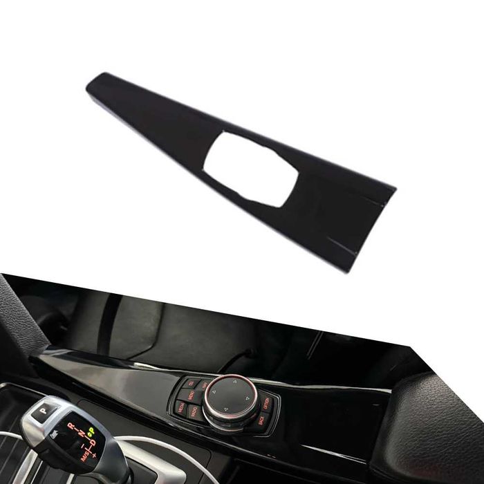 Ornament joystick navigatie negru lucios piano black BMW F30 F31 F36