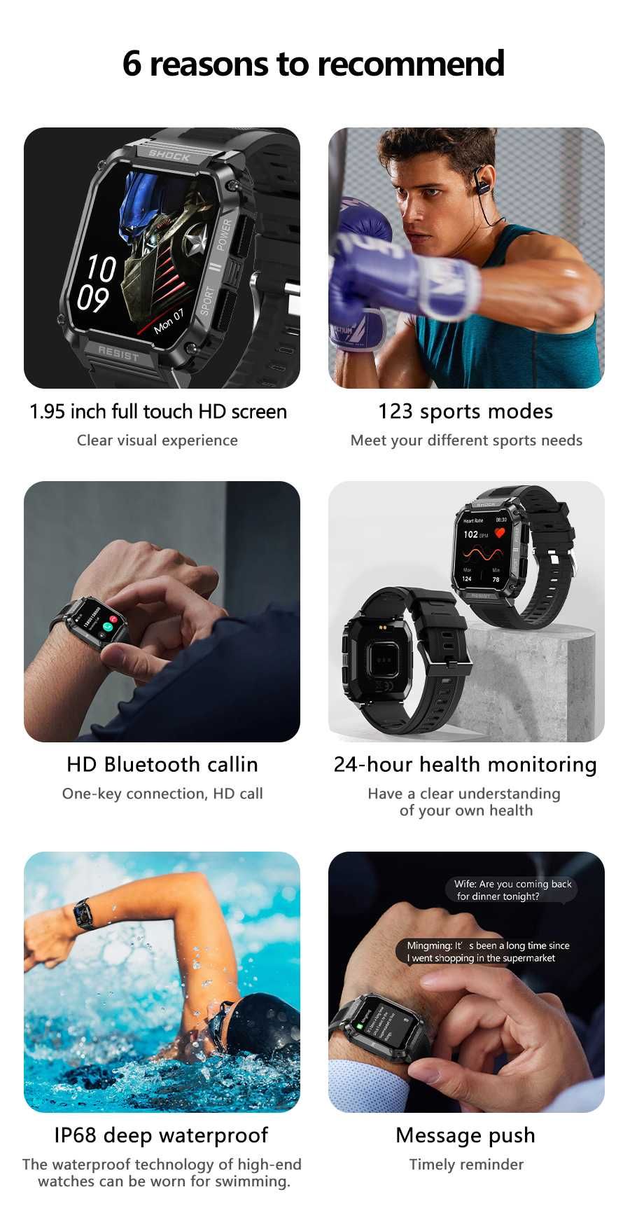 Ceas smartwatch Singlait St3 nou, Garantie 24luni, Baterie 420mAh