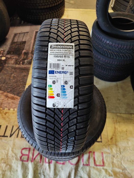 4 Нови всесезонни гуми 195/65R15 Bridgestone DGuardA005 XL 95H RunFlat