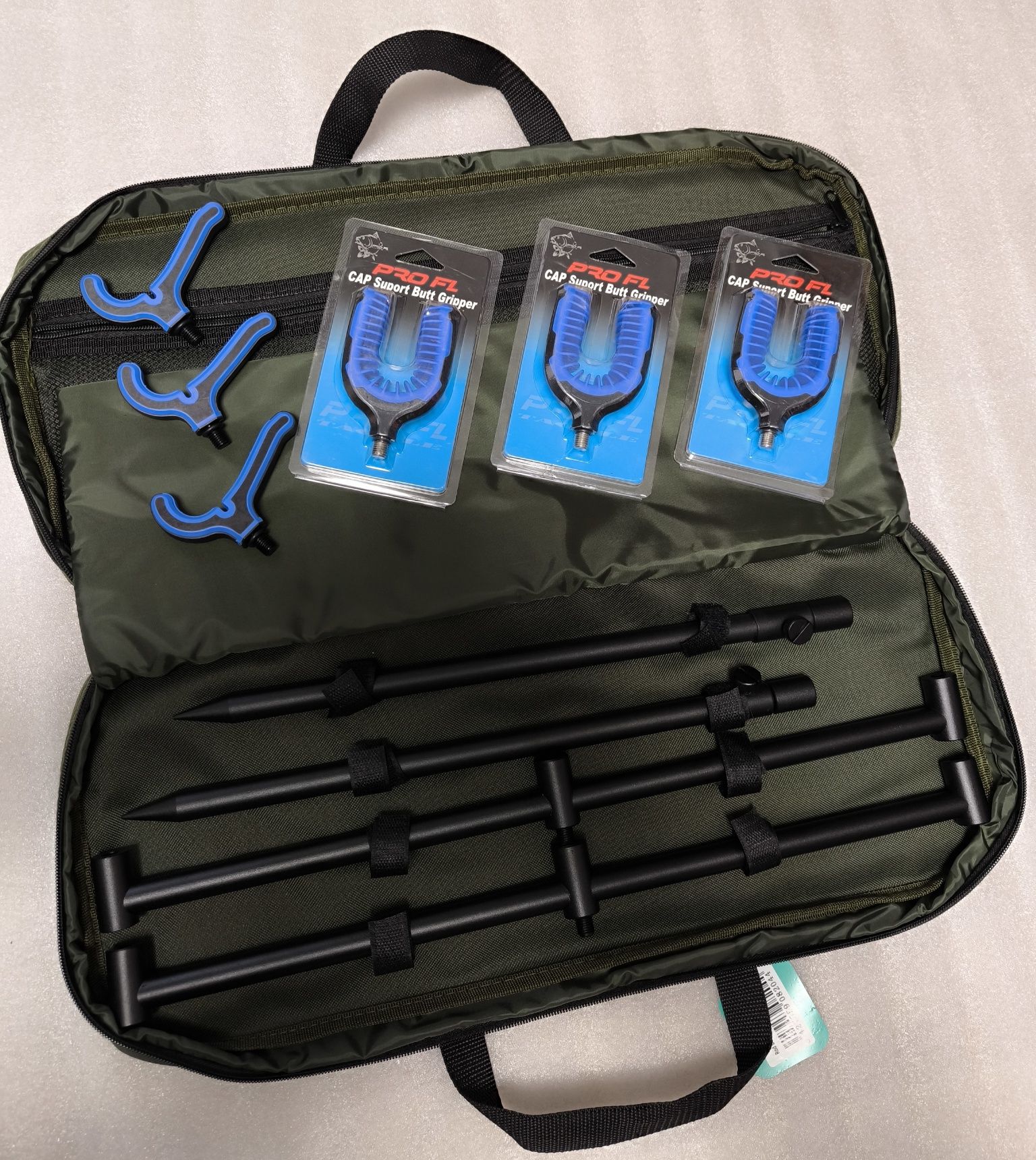 SET 2 BUZZ BARI FEEDER 3 Posturi 50 cm + 4 Suporti Feeder