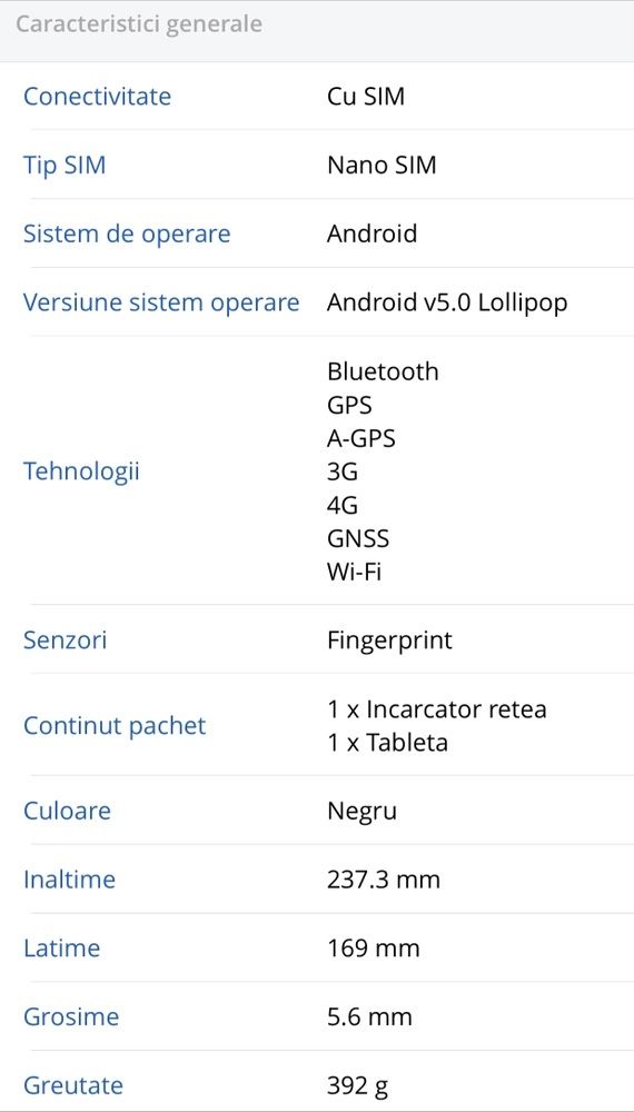 Tableta Samsung Tab S2 T815, 9.7", Octa-Core 1.9 GHz, 3GB RAM, 32GB