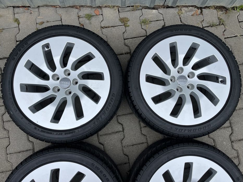 Jante aliaj 5x112mm, anvelope iarna 245/40 R18, Audi A4, A5, A6, A7 A8