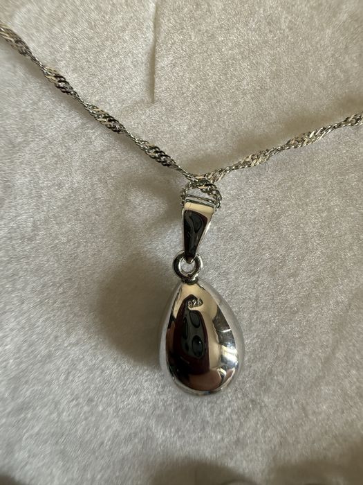 Сребърно колие и гривна с камък Сваровски