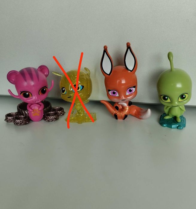 Kwami куами фигурки на Калинката и Черния котарак Miraculous ladybug.
