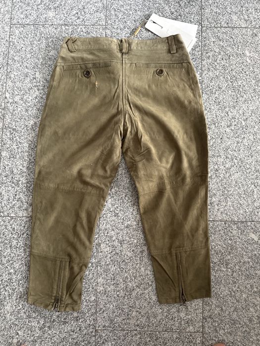 Естествена кожа панталон къс летен панталон Polo Ralph Lauren Snob