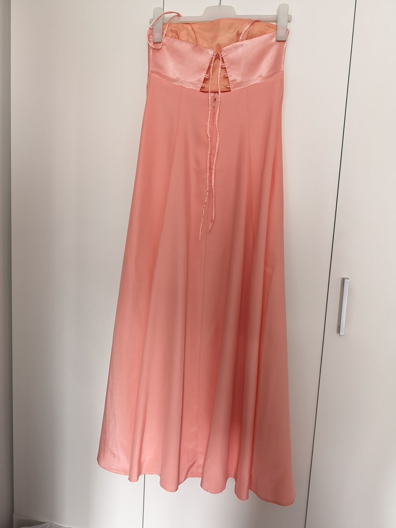 Rochie de ocazie, seara, bal de absolvire, coral, marimea 38-42