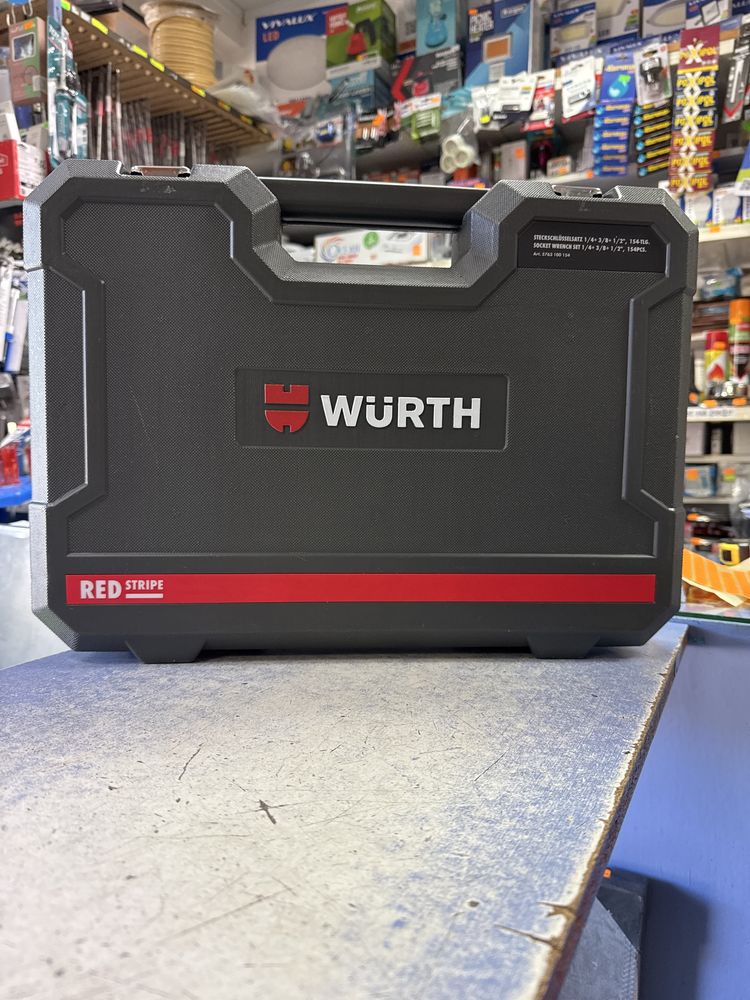 Гедоре Wurth 154 части ПРОМОЦИЯ + звездогаечни ключове