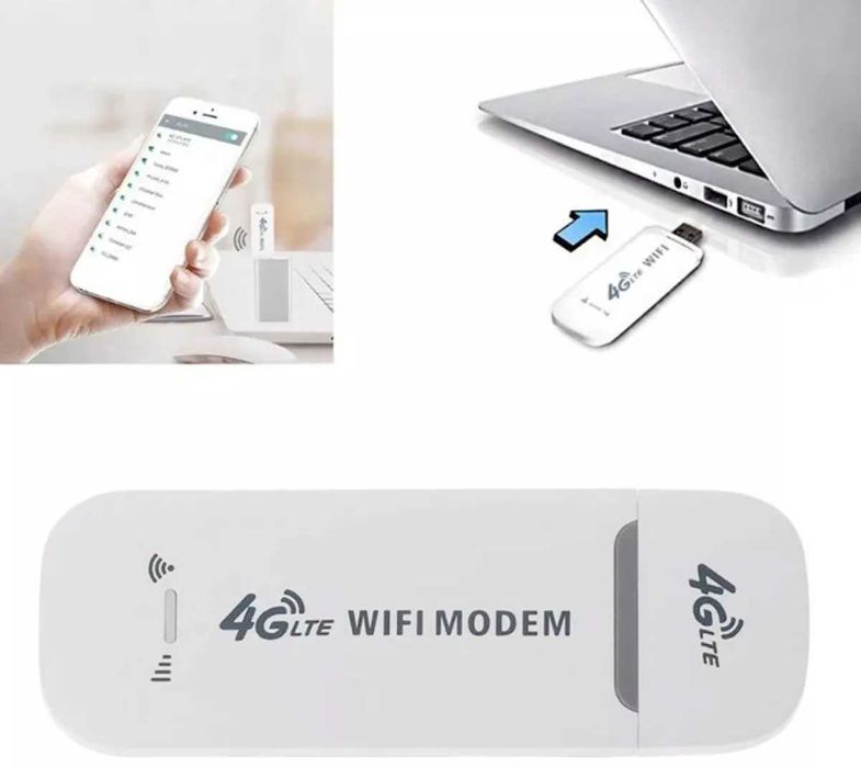 Vand un  Modem WiFi portabil, 4G, LTE USB, 150Mbps, Alb