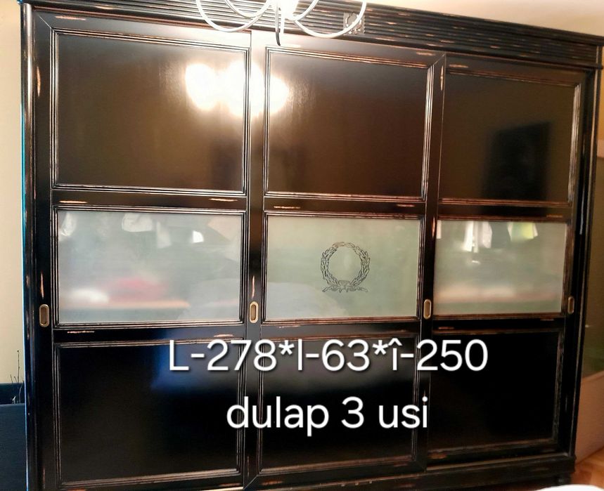 Mobila dormitor, lemn masiv