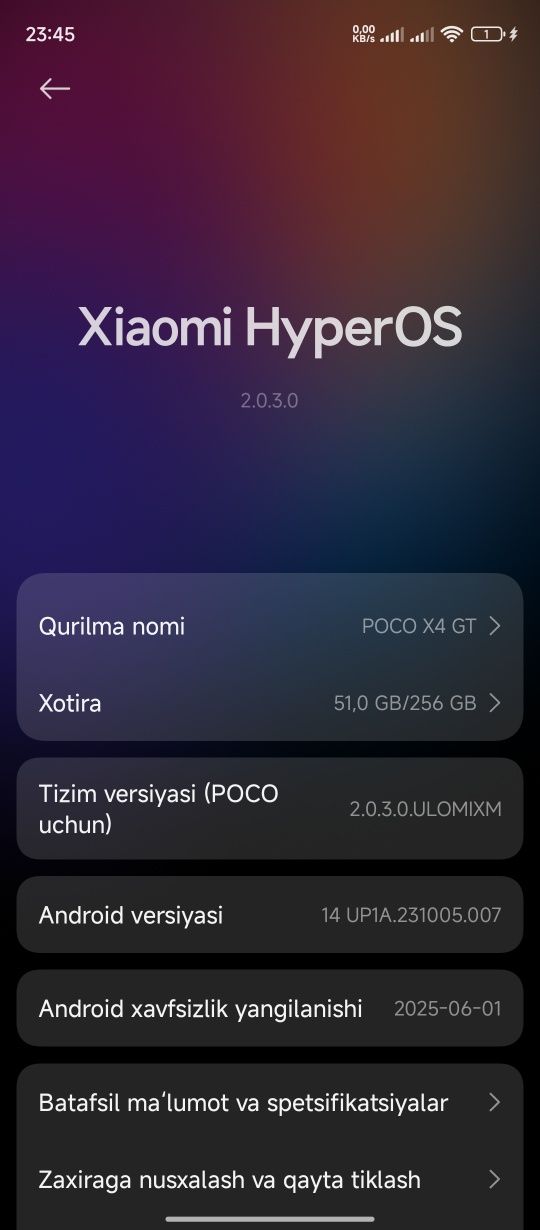 Poco x4 5g GT ideal