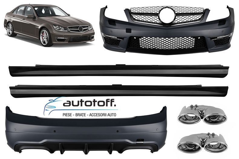 Body kit Mercedes C-Class W204 Facelift (11-14) AMG C63