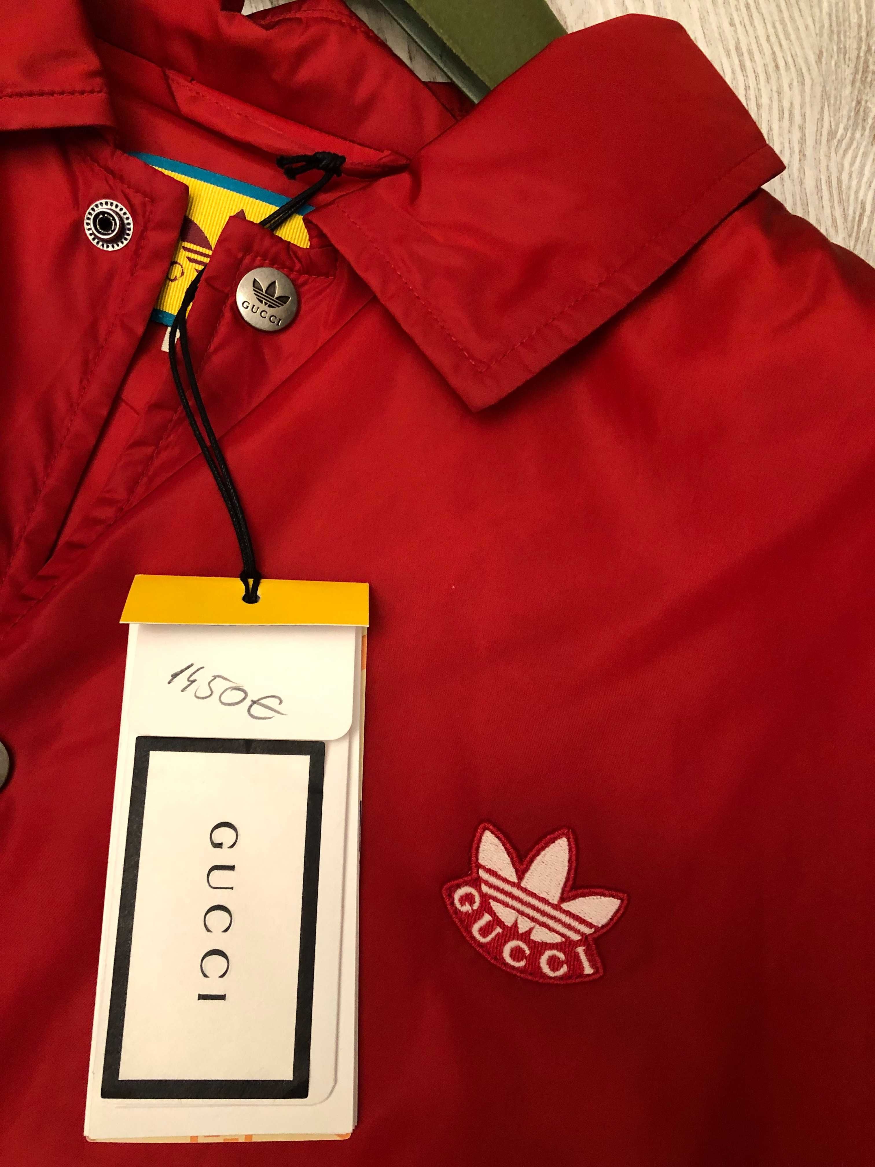Gucci vs Adidas geaca fas, M-L oversize, originala, retail 1450 euro