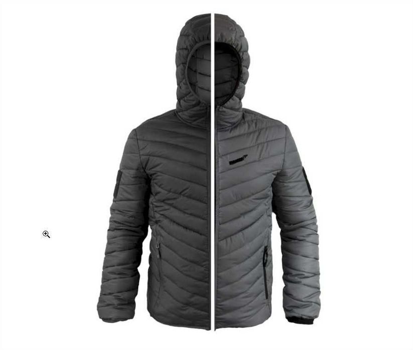 Geaca, Jacheta reversibila in culori negru/gri