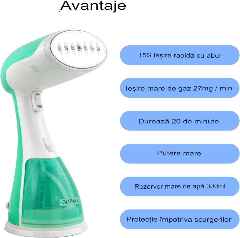Aparat de calcat vertical cu abur Esino efES-A70, 1500 W, 300 ml,