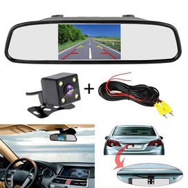 Монитор в огледало за кола автомобил с камера за заден ход виждане LED