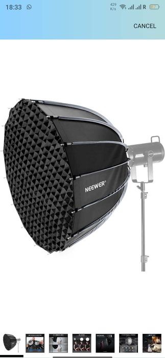 Flash Neewer Q4, Trigger Neewer QPRO-N (Nikon), softbox 90cm noi