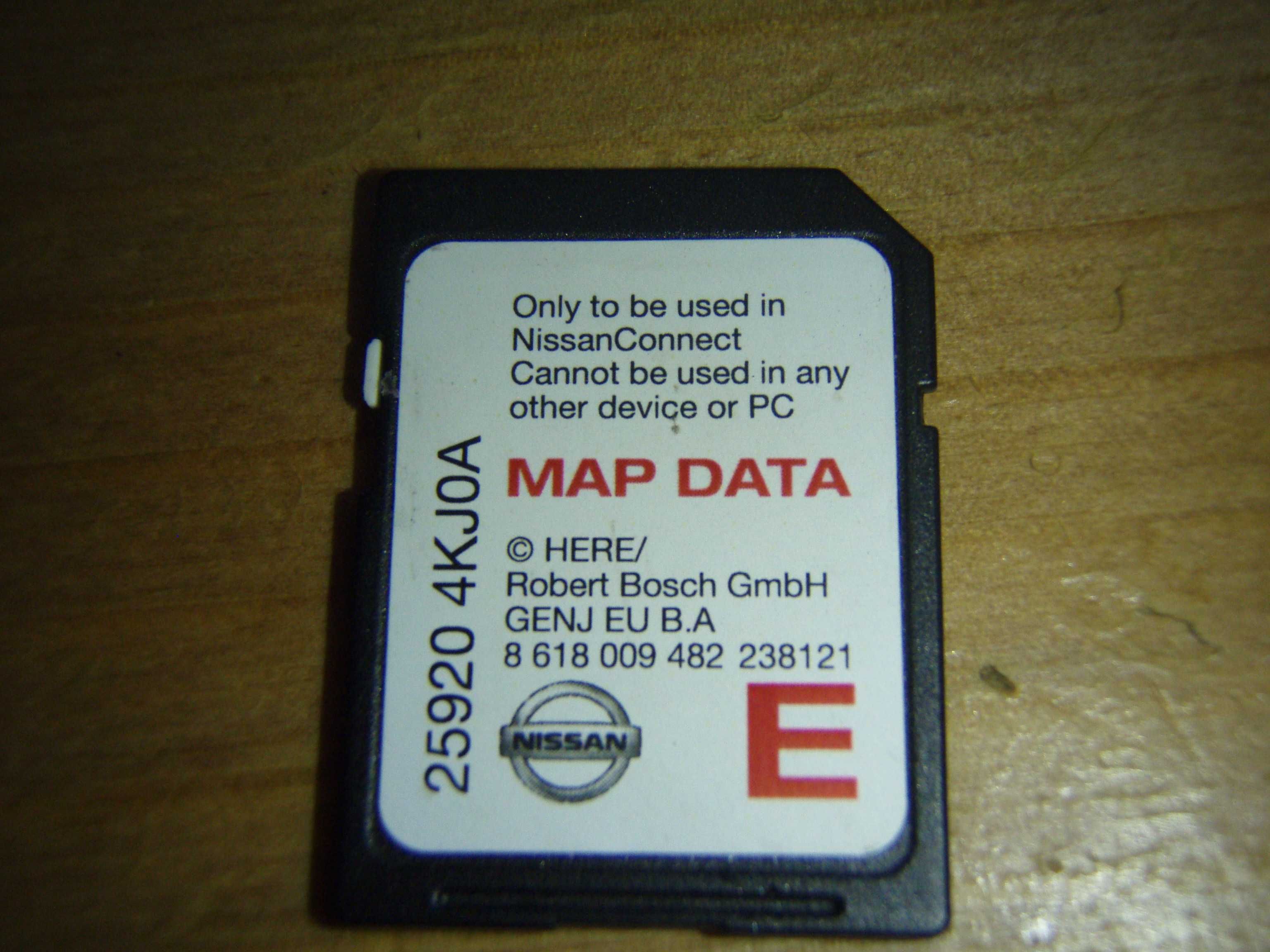 Card SD cu harta Europei Nissan Connect 3 25920-4KJ0A