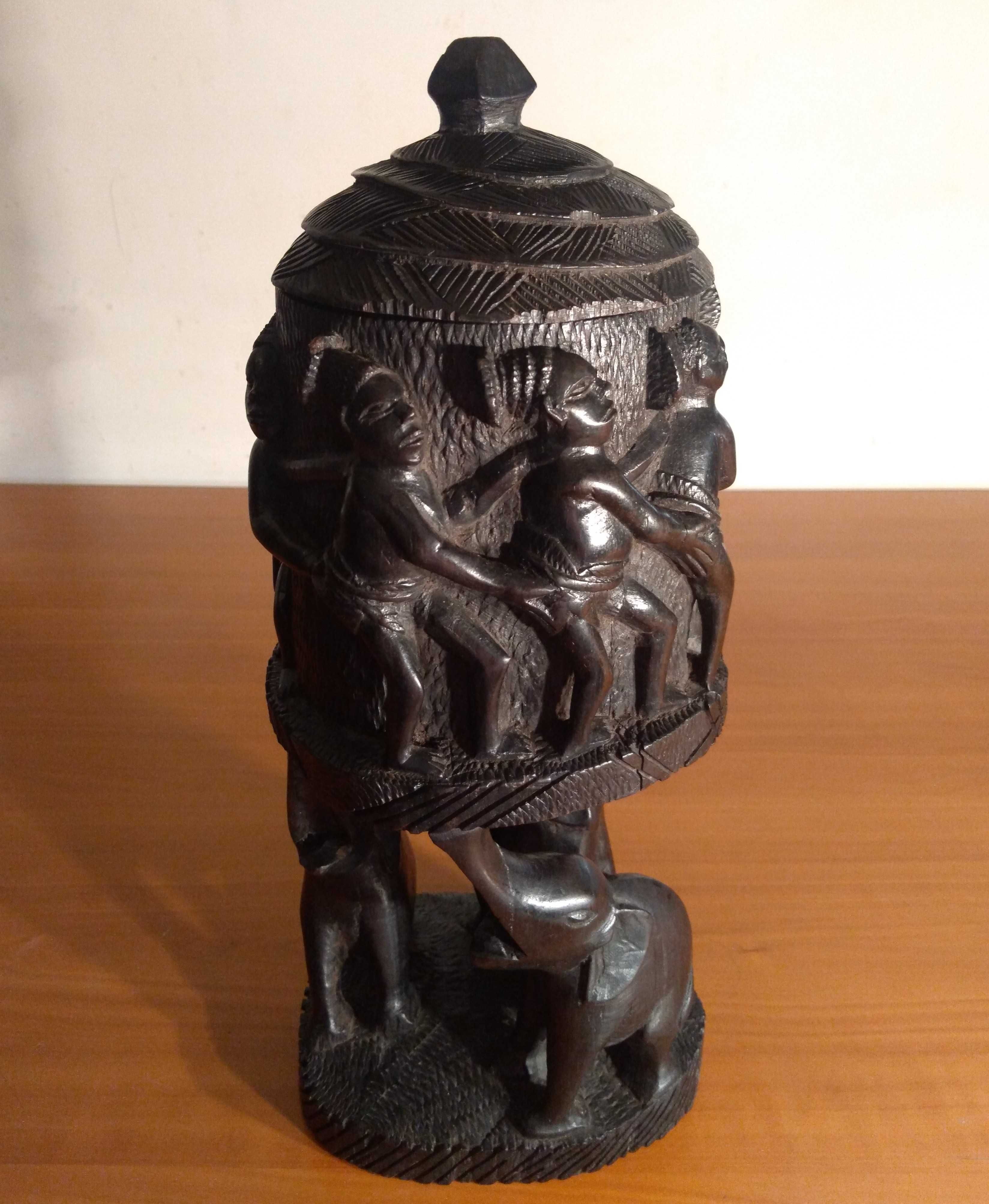 Statueta tribala africana Yoruba |abanos sculptat| Veche si RARA
