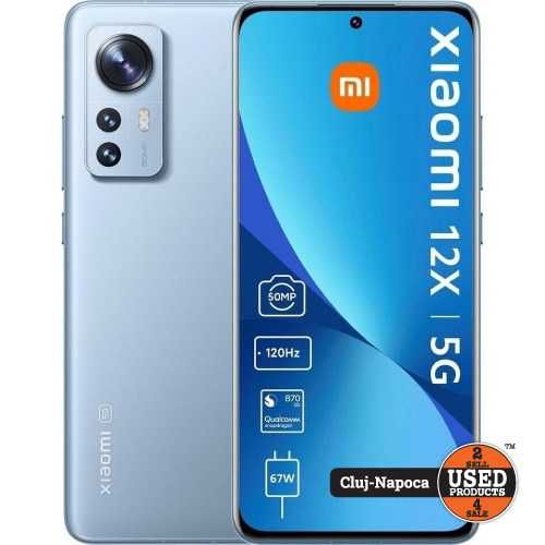 Xiaomi 12X 5G, 128 Gb, 8 Gb RAM, Blue | Garantie | UsedProducts.ro