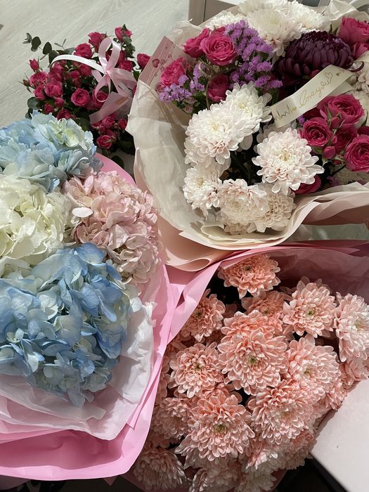 Продам цветы гортензии, розы, хризантемы