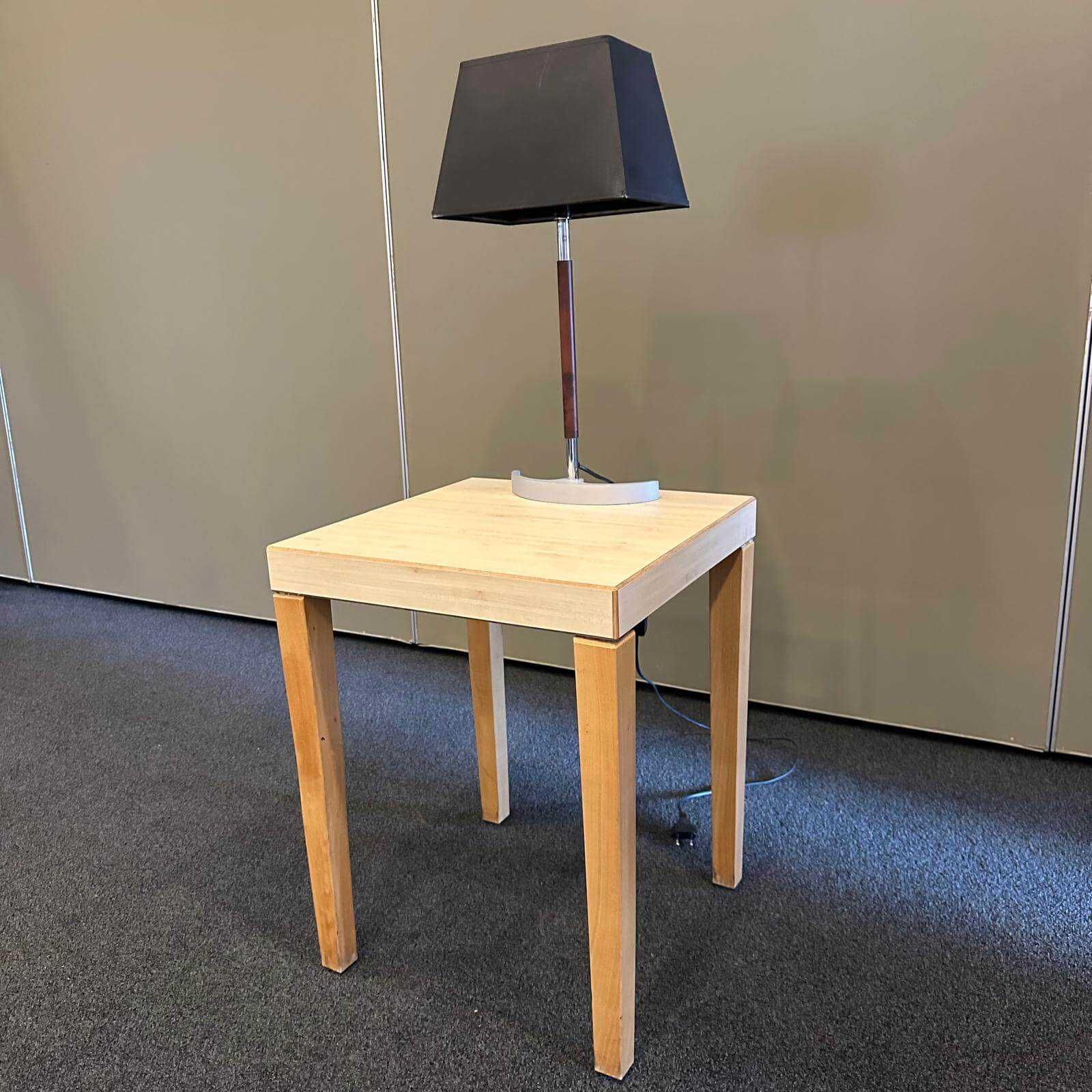 Set noptieră din lemn + lampă
